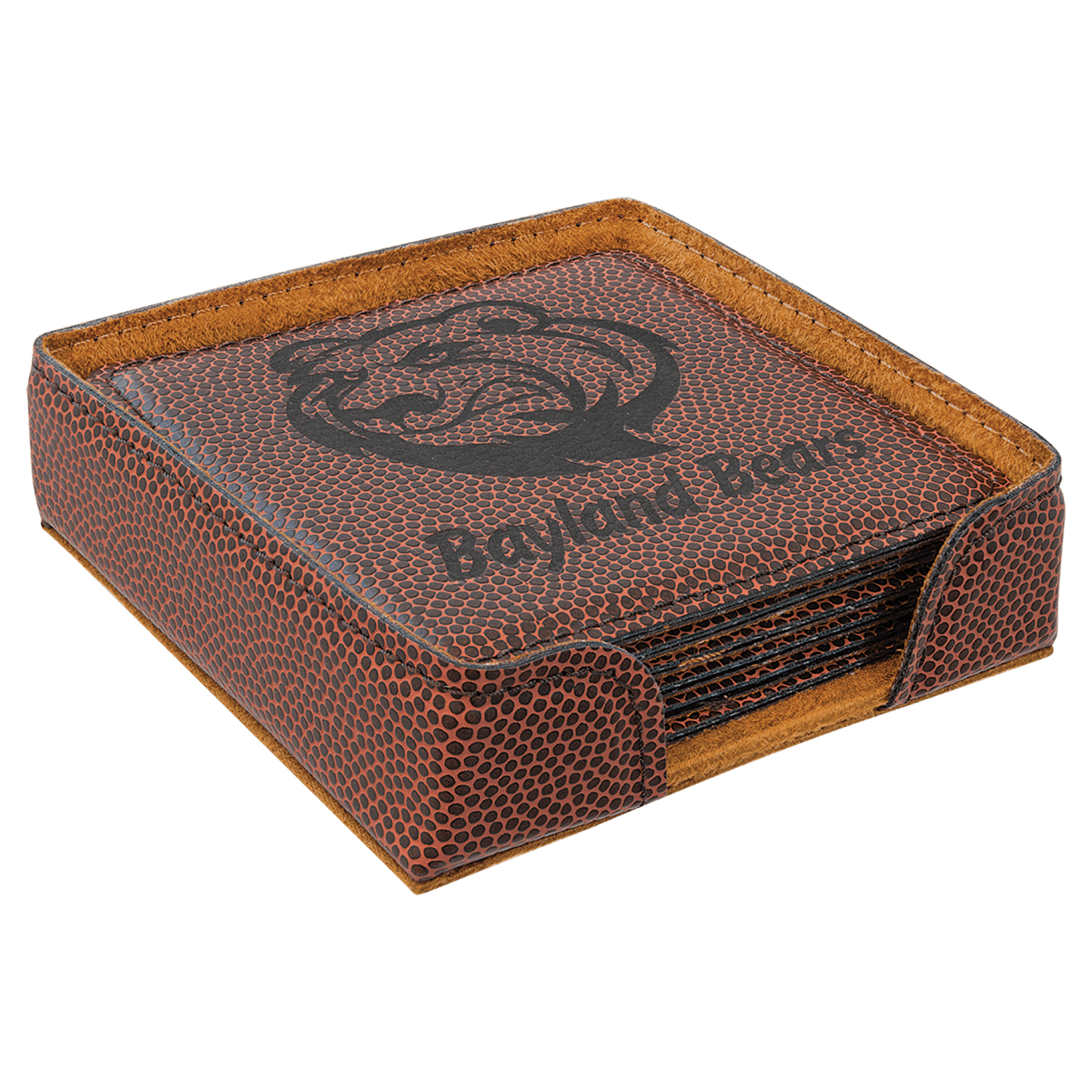 Leatherette 6-Coaster Set