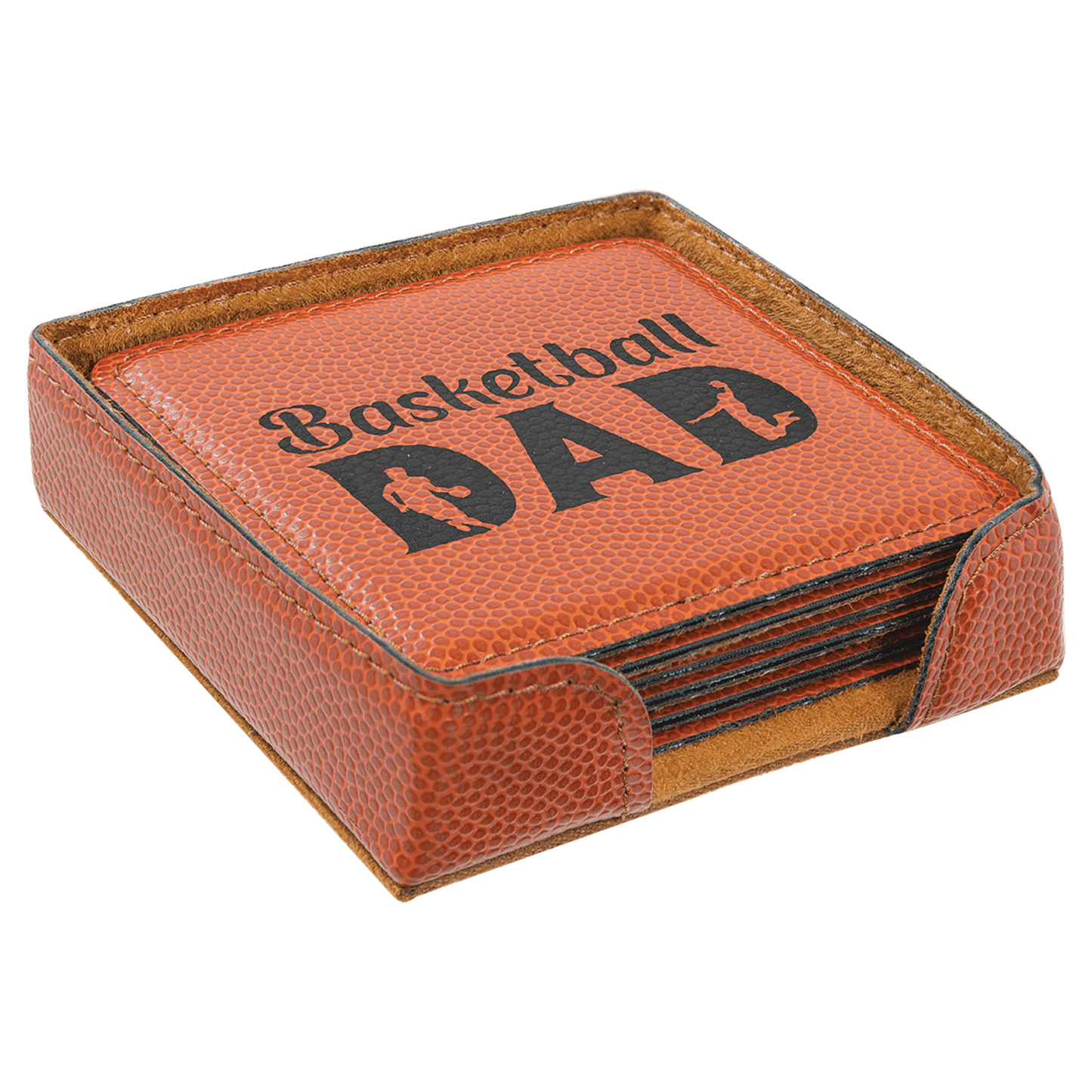 Leatherette 6-Coaster Set