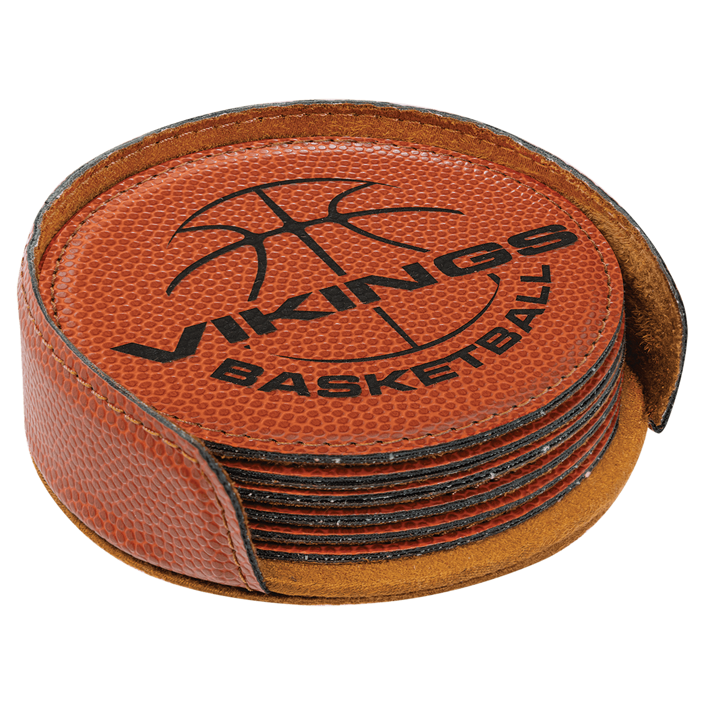 Leatherette 6-Coaster Set