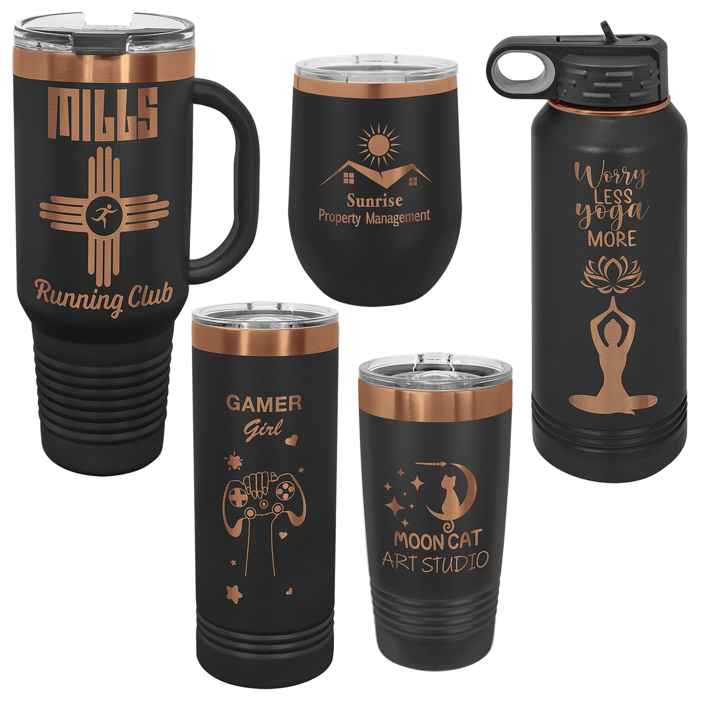 Ion-plated drinkware