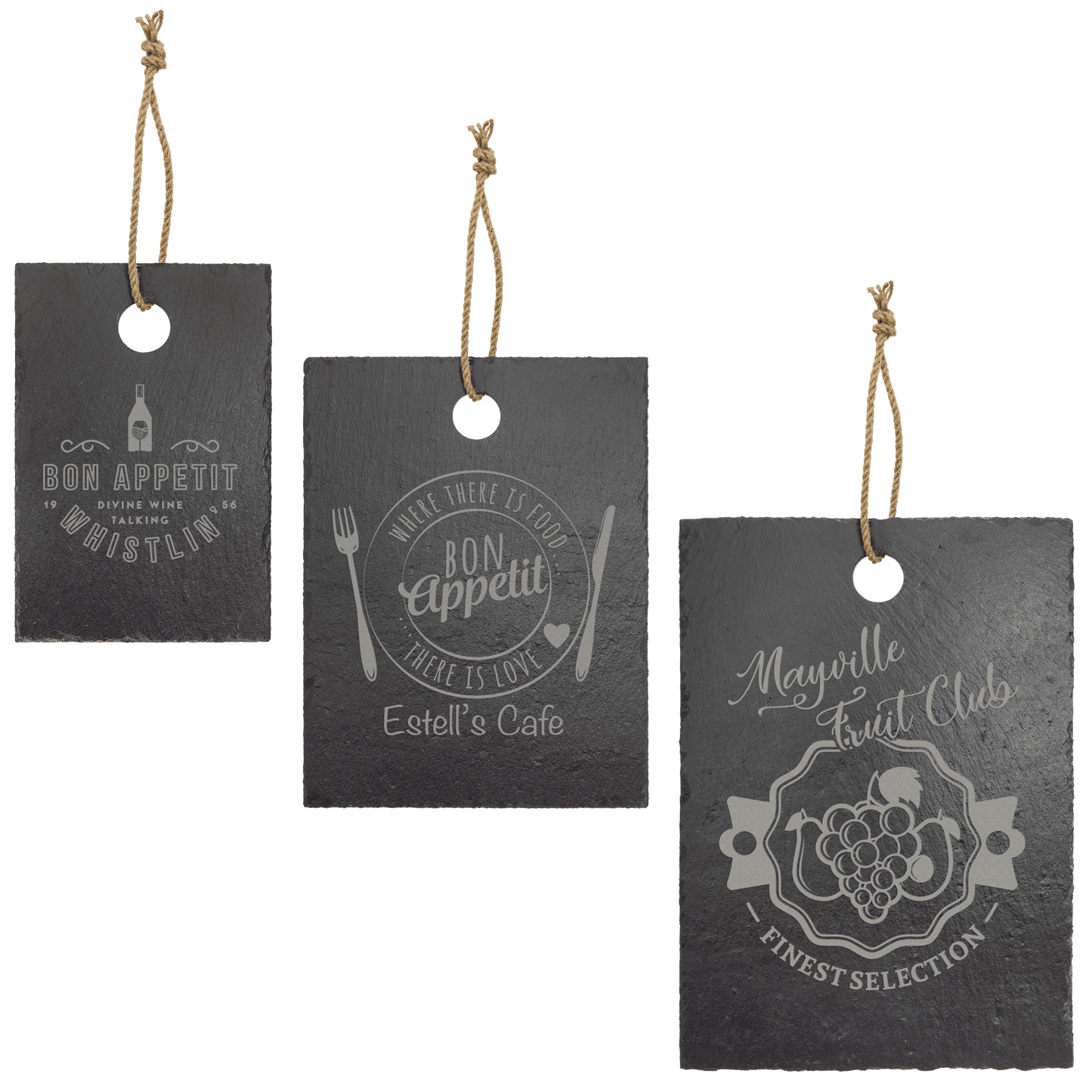 Rectangle Slate Cutting Board with Hanger String