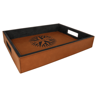 Leatherette Serving Tray