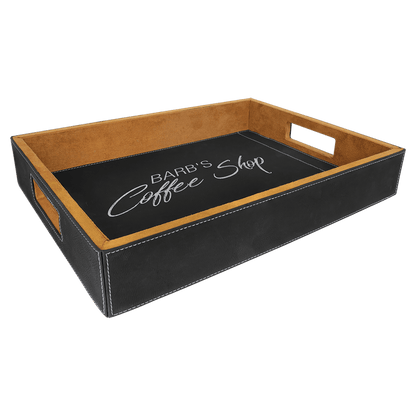 Leatherette Serving Tray